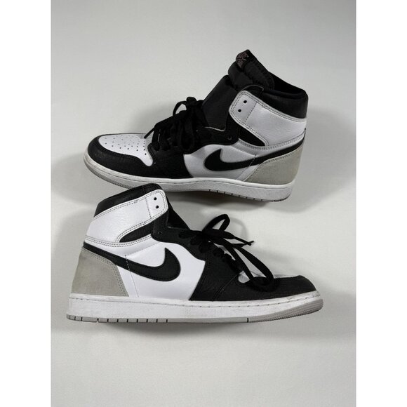 Nike Air Jordan 1 Retro High OG Shoes Mens Size 10 Black Grey Leather 555088-108 main image 9